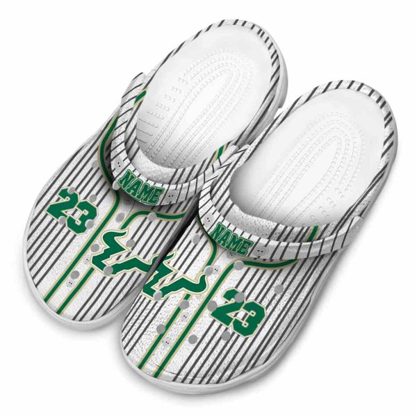 personalized south florida bulls pinstripe pattern clog latest model