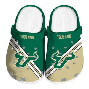 personalized south florida bulls striped accents clog best selling