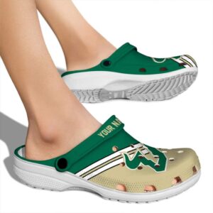 personalized south florida bulls striped accents clog fashion forward