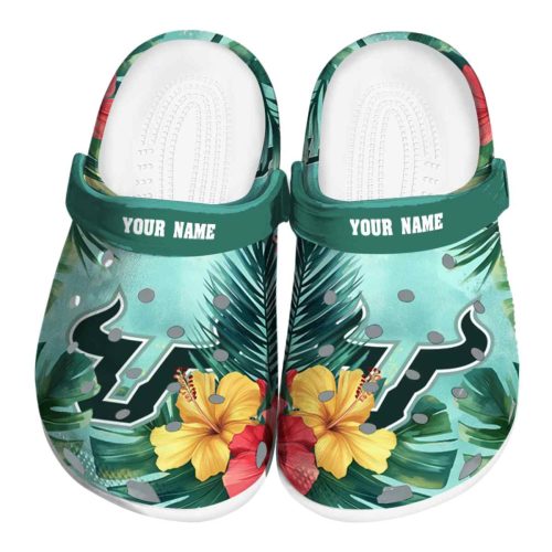 personalized south florida bulls tropical vibes clog best selling
