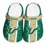 personalized south florida bulls vertical stripes clog best selling