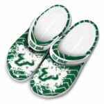 personalized south florida bulls zigzag paint burst clog best selling