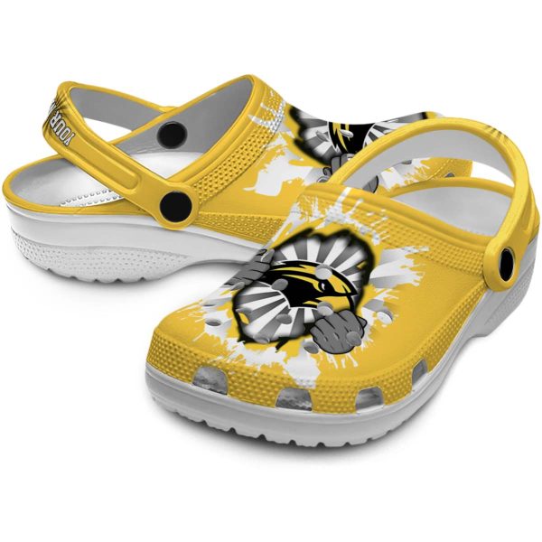 personalized southern miss golden eagles gripping hand clog high quality
