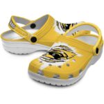 personalized southern miss golden eagles splash motif background clog best selling