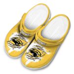 personalized southern miss golden eagles splash motif background clog best selling