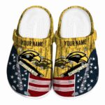 personalized southern miss golden eagles star spangled side pattern clog best selling