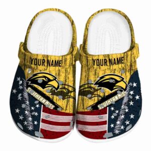 personalized southern miss golden eagles star spangled side pattern clog best selling