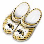 personalized southern miss golden eagles zigzag paint burst clog best selling