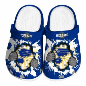 personalized st louis blues gripping hand clog best selling