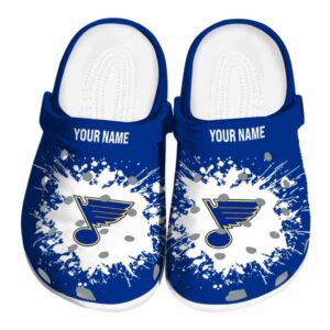 personalized st louis blues splatter background clog best selling