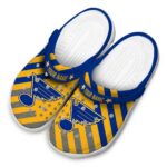 personalized st louis blues star spangled graphic clog best selling