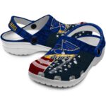 personalized st louis blues star spangled side pattern clog best selling