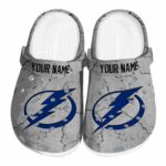 personalized tampa bay lightning cracked texture clog best selling
