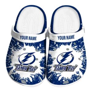 personalized tampa bay lightning splash art clog best selling