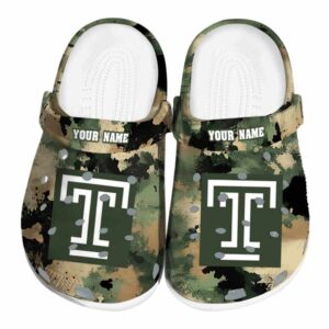 personalized temple owls camouflage craze clog best selling