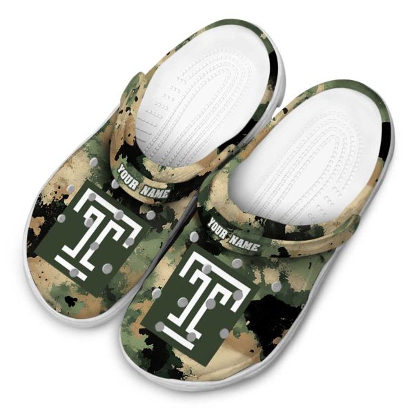 personalized temple owls camouflage craze clog latest model