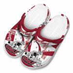 personalized temple owls football helmet clog best selling