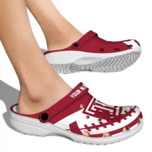 personalized temple owls football motif clog fashion forward