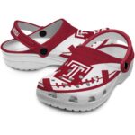 personalized temple owls football motif clog best selling