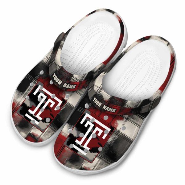 personalized temple owls plaid fusion clog latest model