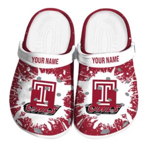 personalized temple owls splash art clog best selling