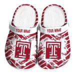 personalized temple owls zigzag paint burst clog best selling