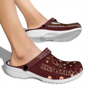 personalized texas state bobcats contrasting stripes clog fashion forward