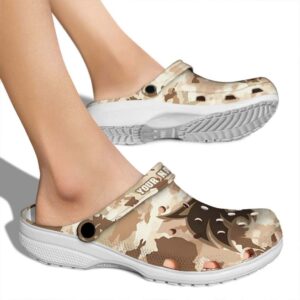 personalized texas state bobcats desert camo clog fashion forward