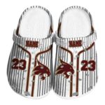 personalized texas state bobcats pinstripe pattern clog best selling