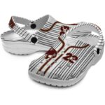 personalized texas state bobcats pinstripe pattern clog best selling