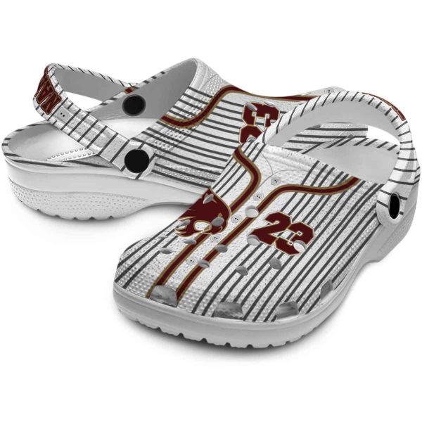 personalized texas state bobcats pinstripe pattern clog high quality