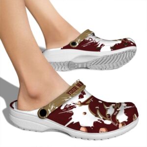 personalized texas state bobcats splatter pattern clog fashion forward