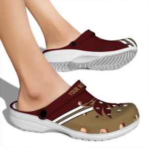 personalized texas state bobcats striped accents clog fashion forward