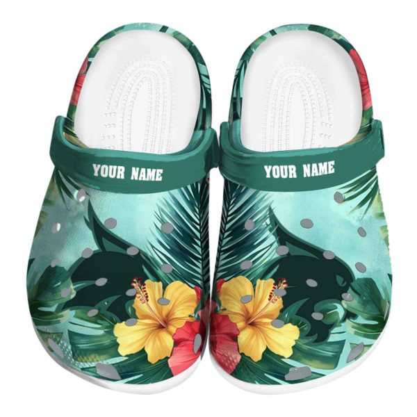 personalized texas state bobcats tropical vibes clog best selling
