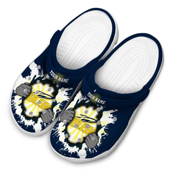 personalized toledo rockets gripping hand clog latest model