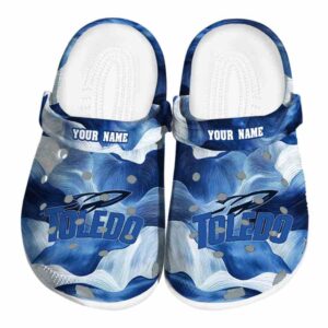 personalized toledo rockets ocean waves clog best selling