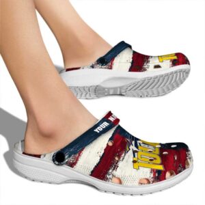 personalized toledo rockets patriotic stripes clog fashion forward