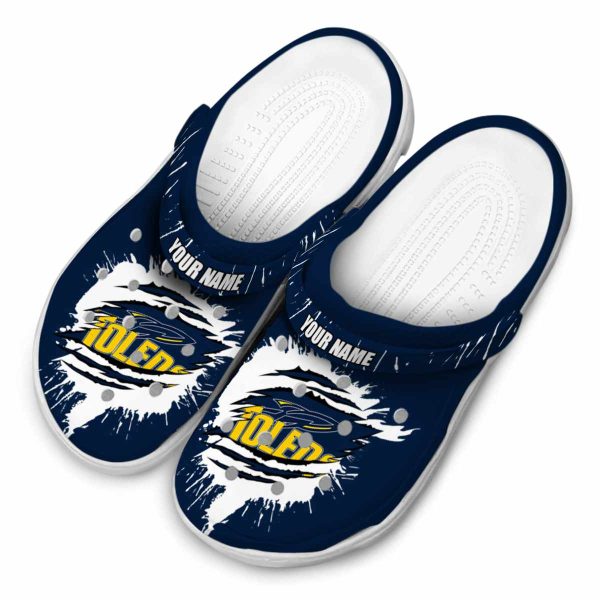 personalized toledo rockets splash motif background clog latest model