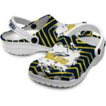 personalized toledo rockets zigzag paint burst clog best selling
