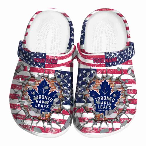 personalized toronto maple leafs freedom splinter clog best selling