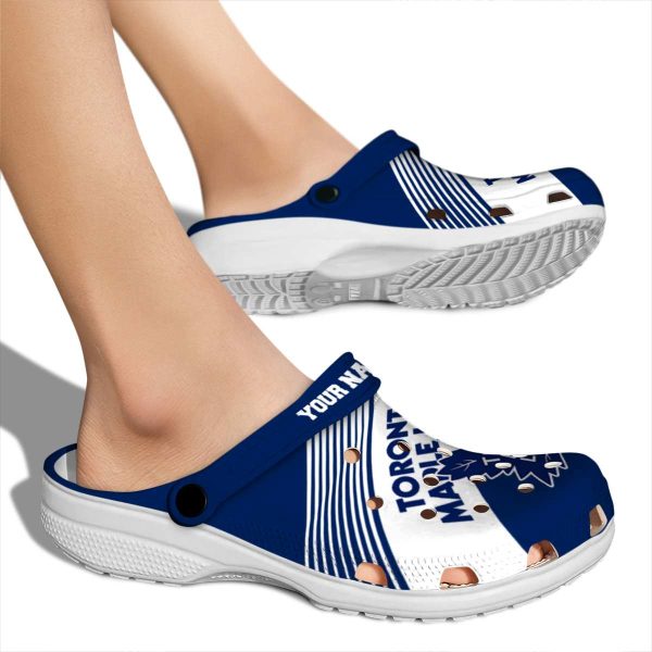 personalized toronto maple leafs vibrant dual tone clog fashion forward