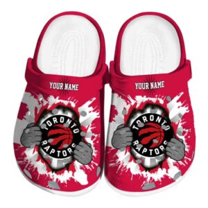 personalized toronto raptors gripping hand clog best selling