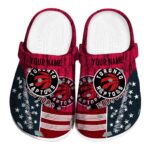 personalized toronto raptors star spangled side pattern clog best selling