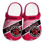 personalized toronto raptors vibrant dual tone clog best selling