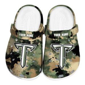 personalized troy trojans camouflage craze clog best selling