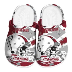 personalized troy trojans football helmet clog best selling