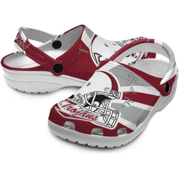 personalized troy trojans football helmet clog high quality
