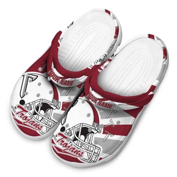 personalized troy trojans football helmet clog latest model
