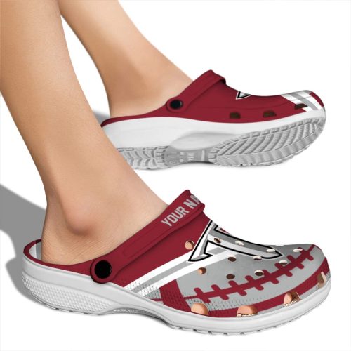 personalized troy trojans football motif clog fashion forward