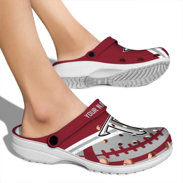 personalized troy trojans football motif clog fashion forward